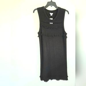 J. Crew Crochet Knit Dress fringe